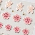 thumbnail image 5 of 3 Sheets Stickers for Nails Self-Adhesive Nail Decal Gold Pink 3D Flower Embossed Decals for Nails Colorful Floral Art Design Accessories, 5 of 5