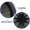 thumbnail image 2 of Trash Can Wheels with Plastic Material for Easy Maneuver Black Color Fits Various Scenes 2 Pieces, 2 of 8
