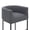 Darkgray, variant on ClinQ Counter Height Bar Stool Set of 3, 26 in Fabric Upholstered Seat, Metal Legs for Indoor Dining Room and Kitchen Island, Darkgray