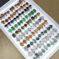 thumbnail image 5 of K-KED Wholesale Delicate Jewelry Women's Natural Stone Silver Plated Rings Size16-21mm 12-100pc-12pcs red agate, 5 of 8