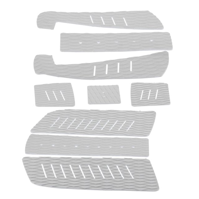 Planche de Traction EVA Deck, Adhérence de Planche de Surf Antidérapante Planche de Surf Antidérapante Planche de Traction de Planche de Surf pour le Surf Blanc