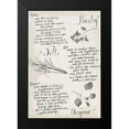 thumbnail image 2 of Popp, Grace 11x14 Black Modern Framed Museum Art Print Titled - Herb Collection E, 2 of 5