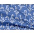 thumbnail image 4 of oneOone Rayon Medium Blue Fabric Florals Sewing Craft Projects Fabric Prints By Yard 56 Inch Wide-8XU, 4 of 6