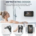 thumbnail image 2 of Shower Phone Holder Waterproof 480° Rotation Shower Phone Case Wall Mount/Tabletop Shower Phone Case for Bathtub Tray Bathroom Kitchen For Mobile Phones Under 7 inches, 2 of 12