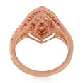 thumbnail image 3 of KIRAN FINE JEWEL Round White CZ Diamond Wedding Ring Rose Gold Plated 925 Sterling Silver Wedding Band Ring Statement Jewelry Gift For Her, 3 of 5