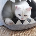 thumbnail image 4 of Shark Shaped Pet Bed for Cats and Dogs, Washable and Foldable Pet Cave House, Breathable Sleeping Nest, Portable Pet Hut with Random Color Inner Cushion, 4 of 8
