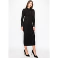 thumbnail image 2 of Black Cable Knit Button-Down Dress, S, 2 of 4