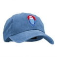 thumbnail image 5 of Patriotic Eagle Motif Embroidered Unstructured Cotton Cap - Blue OSFM, 5 of 5