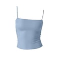thumbnail image 4 of Delayuji Womens Camasole Tops Skinny Solid Color Adjustable Strap Halter Camisole Top Loungewear Crop Top Tank Top Basic Layer, 4 of 4