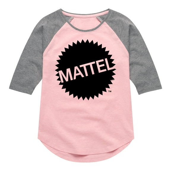 Mattel - Mattel Original Logo - Toddler & Youth Girls Raglan Graphic T-Shirt