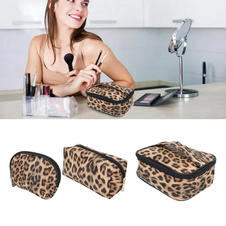  Cosmetic Bag Makeup toiletry Bag Leopard Print Travel