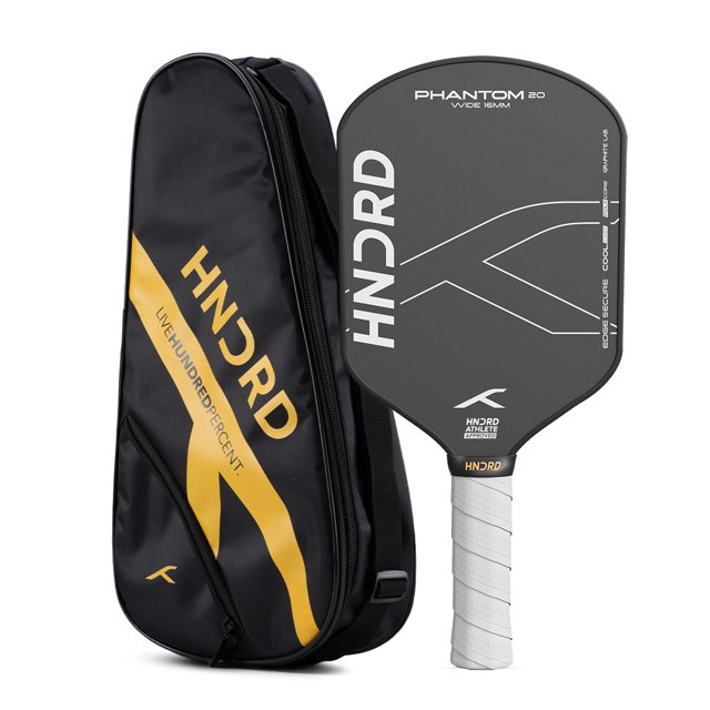 Phantom 20 Wide 16mm Pickleball Paddle, Japan Raw Carbon Fiber, Consistent Performance | Control Play, With Bag