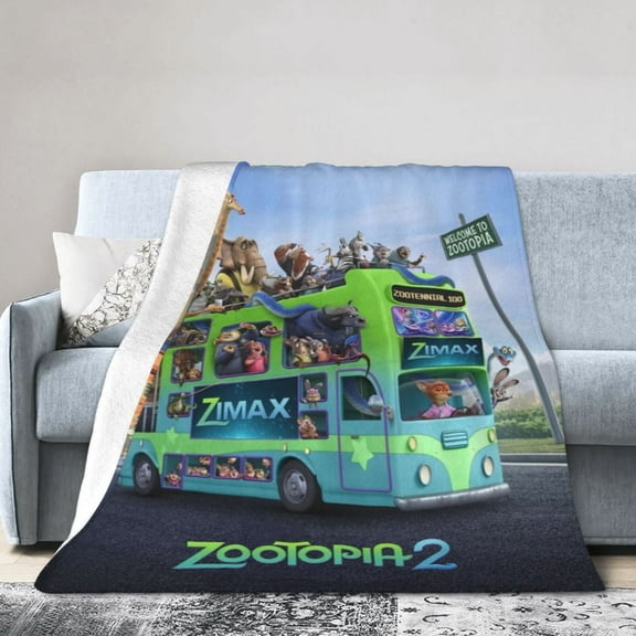 Zootopia 2 Blanket Warm Soft Flannel Throw Blankets For Home Sofa Office Bedroom 40"x30"