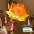 thumbnail image 3 of Michellecmm Kids Adults DIY Handheld Lotus Lantern Light Lotus Flower Tassel Battery Powered Chinese Lantern Craft Kits, 3 of 3