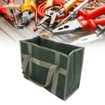thumbnail image 2 of Durable OD Green Canvas Tool Organizer with Wide Opening, Waterproof & Scratch-Resistant for Auto Repair, Woodworking, and Mechanics (43 x 32 x 21 cm), 2 of 7