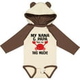 thumbnail image 3 of Inktastic Nana and Papa Love Me Grandson Boys or Girls Long Sleeve Baby Bodysuit, 3 of 5
