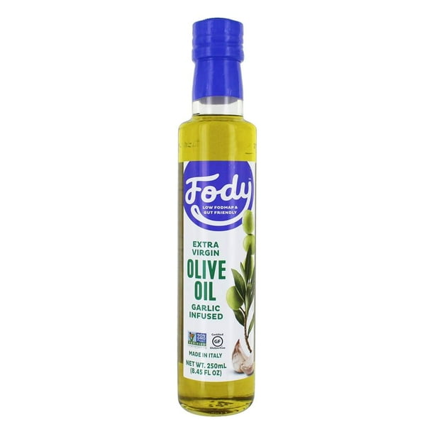 FODY Low FODMAP Extra Virgin Garlic Infused Olive Oil 8.45 fl. oz