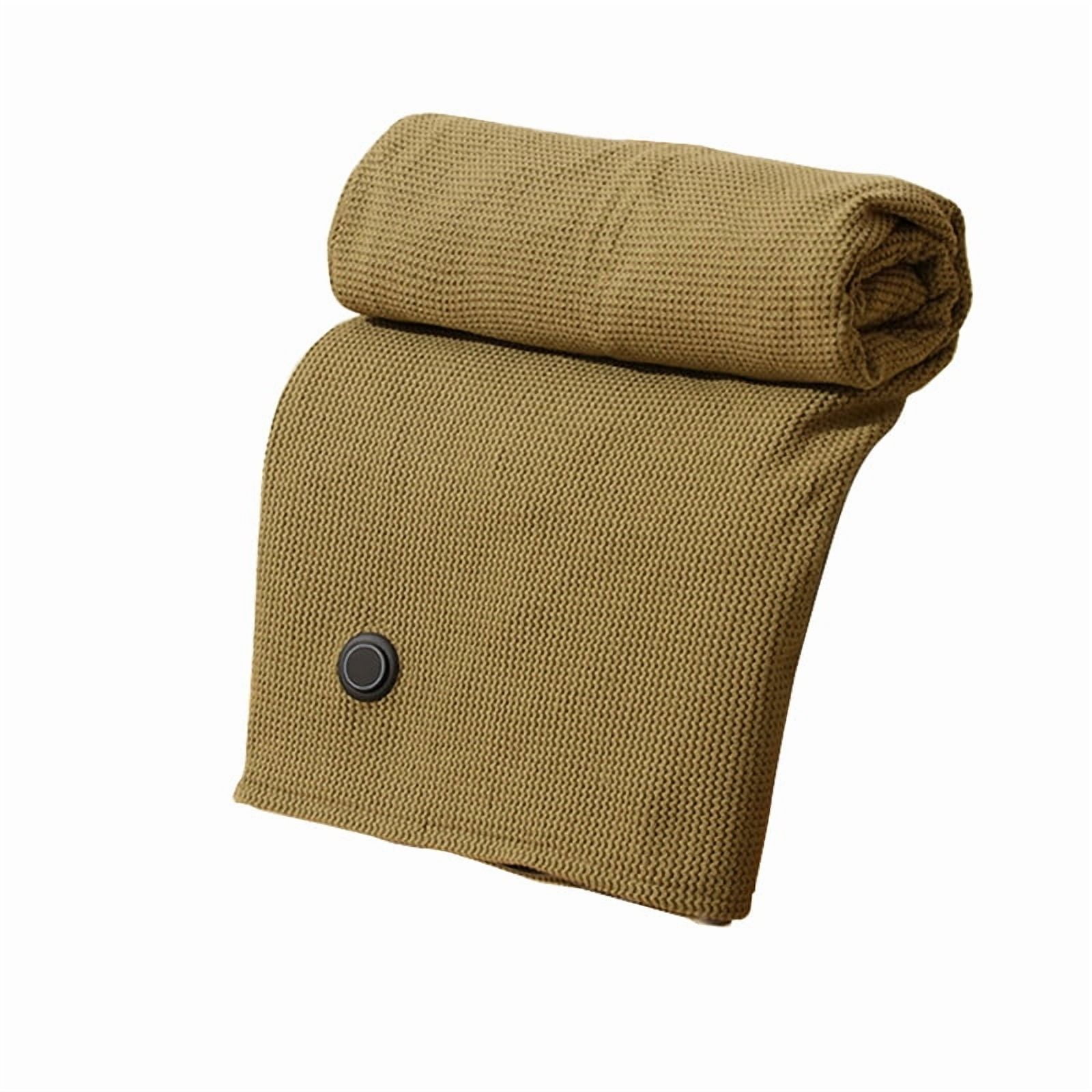 Lwlmwt USB Electric Heated Shawl Portable Heated Blanket with Zipper Adjustable Temperature Machine Washable Ideal for Outdoor, Car and Travel
