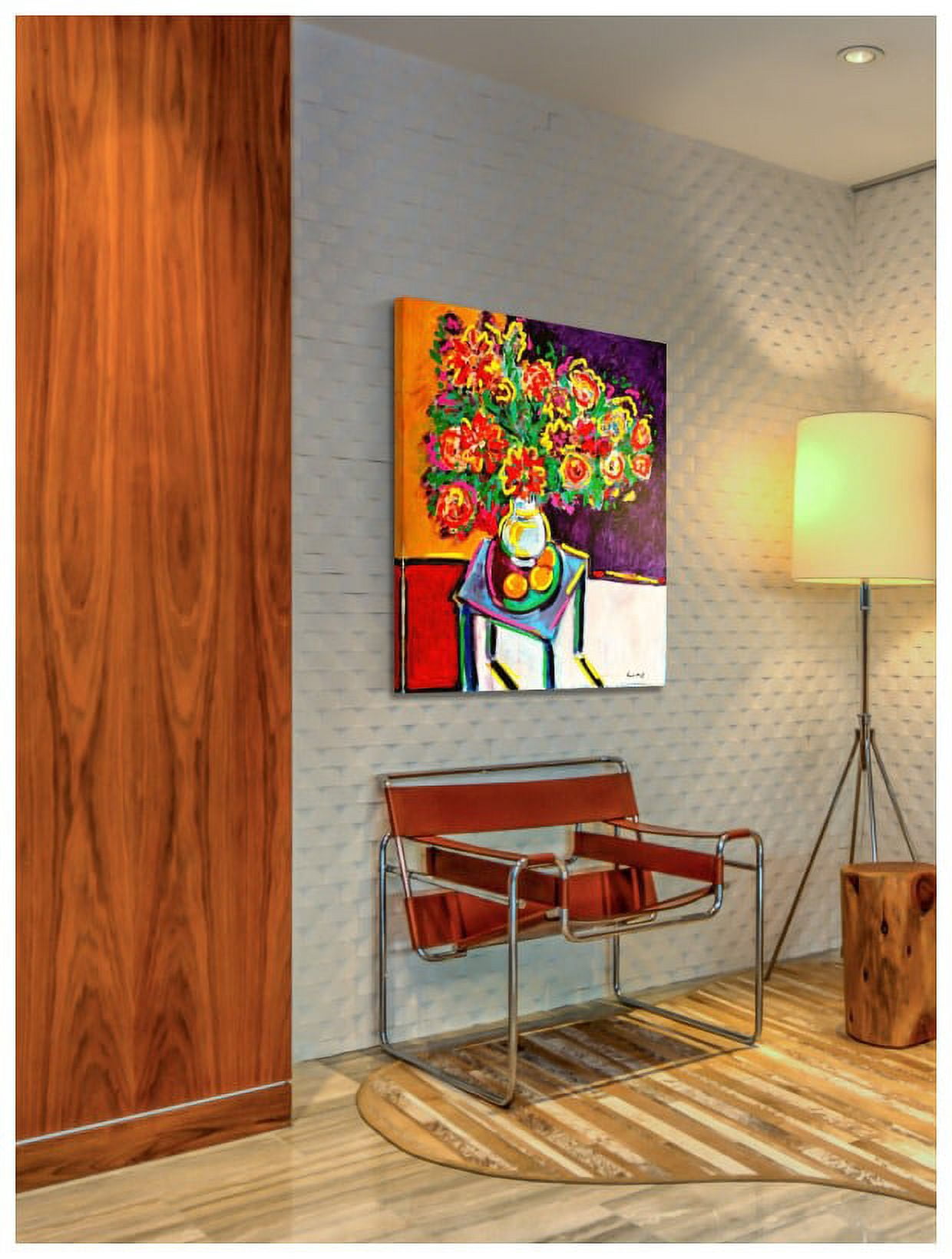 "Bouquet Rouge" by Wayne Ensrud Painting Print on Canvas