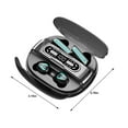 thumbnail image 3 of P40i by Ruroz, Noise Cancelling Wireless Earbuds, Adaptive Noise Cancelling to Environments, Heavy Bass, 60H Playtime, 2-in-1 Case and Phone Stand, IPX5, Wireless Charging, Bluetooth 5.3(Black), 3 of 9