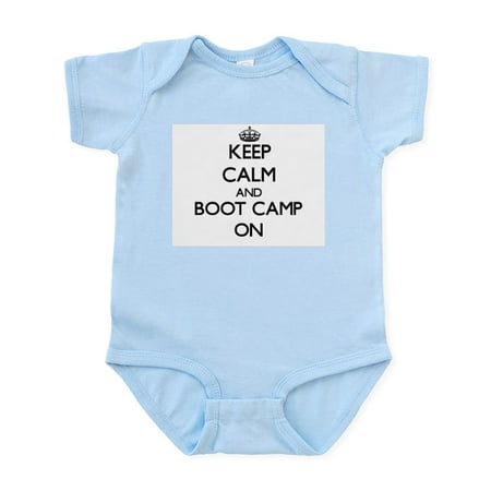

CafePress - Keep Calm And Boot Camp ON Body Suit - Baby Light Bodysuit Size Newborn - 24 Months