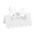 thumbnail image 1 of Unique Bargains Table Name Place Cards,50pack Favor Decor Hollow Butterfly Cut Design Blank Card, White, 1 of 5