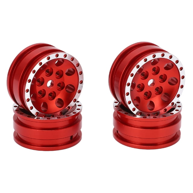 4 unids metal 8 agujero redondo rueda Hub Llantas para axial scx24 1/24 Control remoto coche de escalada