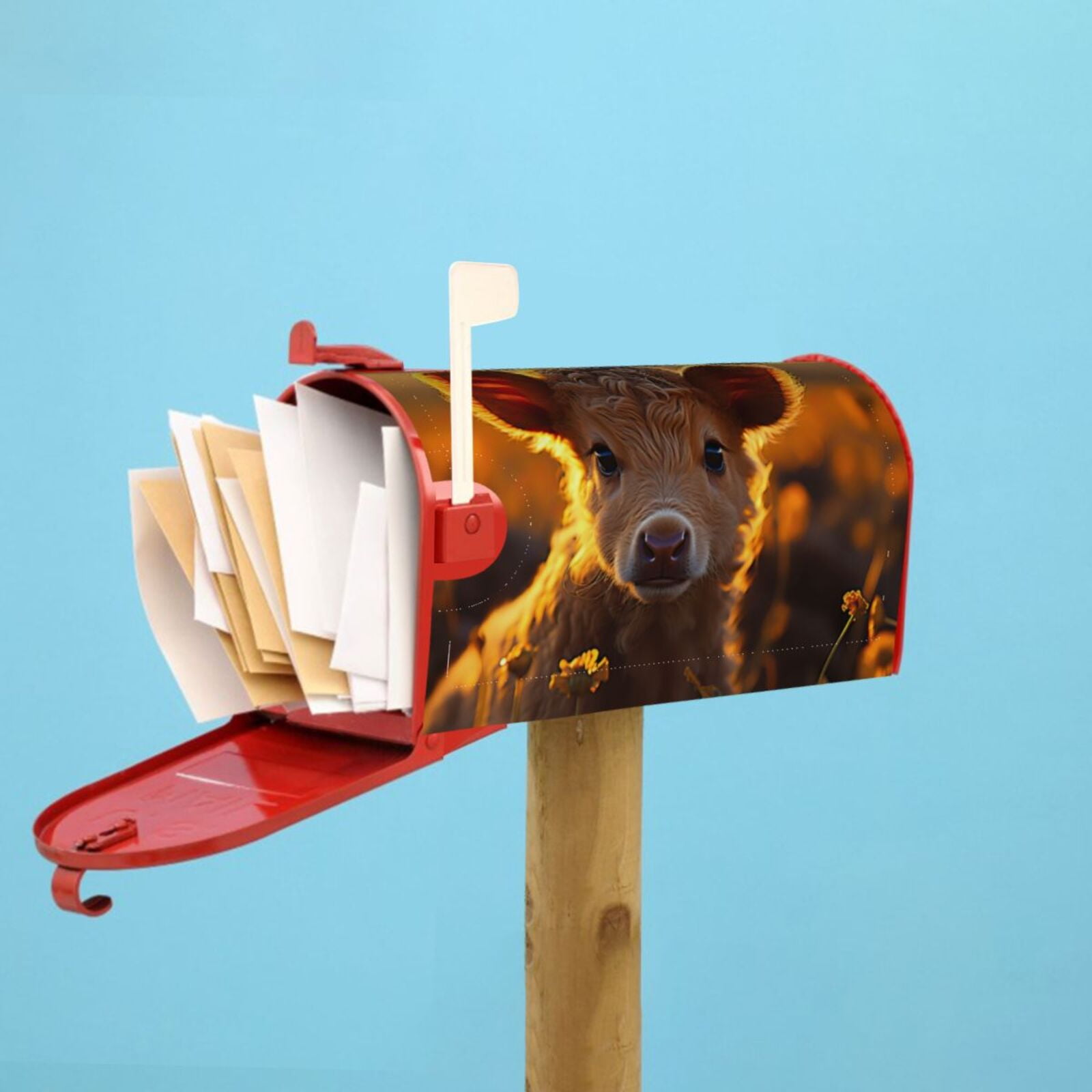 Kdxio Magnetic Mailbox Cover 21x18 in Mailbox Cover Outdoor Decoration Holiday Mailbox Covers for Home Garden Yard-21x18 in