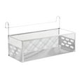 thumbnail image 2 of WeiLaiKeQi Bedside Hanging Organizer Sturdy Bed Metal Storage Basket for Book Desk Home White, 2 of 7