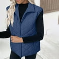thumbnail image 4 of Diufon Winter Vest for Women Lightweight Zip up Sleeveless Padded Warm Jackets Stand Collar Coats with Pockets, 4 of 9