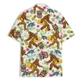 thumbnail image 4 of Funny Bigfoot Tiki Hawaiian Shirt For Men Casual Sasquatch Taco Mens Hawaiian Shirts Short Sleeve Button Down Shirt Men, 4 of 7