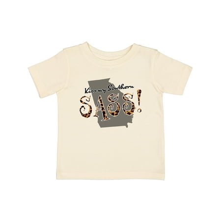 

Inktastic Georgia Kiss My Southern Sass! in Leopard Print Gift Baby Girl T-Shirt