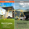 thumbnail image 2 of Yescom Vehicle Awning with Blackout Coating 6.6x8.4' Car Roof Rack Overlanding Shade for SUV Camping Travel, 2 of 9