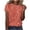 Orange, variant on Staron Spring Tops for Women Casual Short Sleeve Crew Neck Shiny Print Blouse Fashion Party Vacation Relaxed Basic Tee, Yellow XL