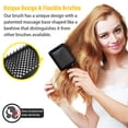 thumbnail image 6 of Aliver Massage Comb，Massage Brush for All Hair Types,Achieve Tangle-free hair,3.26''×8.07'',Black, 6 of 10