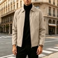 thumbnail image 6 of Lightweight Zip Up Jackets for Men Side Pockets Fall Spring Casual Work Outerwear, 6 of 6