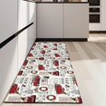 thumbnail image 4 of White Christmas Truck and Tree Pattern Kitchen Rug Mat,Kitchen Runner Rugs Non Skid Washable,Decorative Kitchen Floor Mats for Kitchen,Sink,Laundry,17"X47", 4 of 5