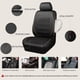thumbnail image 3 of Fundas universales de cuero PU para asientos delanteros de coche, 3 of 9