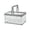 White, variant on Collapsible Storage Crate with Folding Handles, Stackable Container for Easy Organization