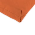 thumbnail image 4 of Jordan Manufacturing Sunbrella 44" x 22" Spectrum Cayenne Orange Solid Rectangular Outdoor Chair Cushion with Ties and Hanger Loop, 4 of 12