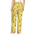 thumbnail image 3 of Daiia Chamomile And Ladybug Women's Sleep Pant with Pockets and Drawstring,Pajama Pants-X-Large, 3 of 9