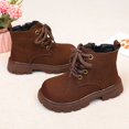 thumbnail image 5 of Ccpelsie Girls Winter Boots Toddler Girl Boots Warm Outdoor Boot for Little Kids Big Kids(Coffee,2), 5 of 7