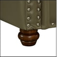 thumbnail image 6 of Classic Living Room Nails Sofa Grey Faux Leather, 6 of 9