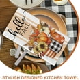 thumbnail image 5 of luyaa Hello Fall Pumpkin Sunflower Kitchen Dish Towels Set of 2, Autumn Harvest Floral Flower Jar Hand Towels Drying Baking Cooking Cloth, Thanksgiving Farmhouse Sweet Home Kitchen Decor 18x26 Inch, 5 of 6