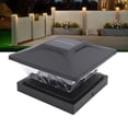 thumbnail image 4 of 2 Pack Solar Post Light, LED Warm and White Lighting Solar Powered Deck Light, 200mAh Battery Powered Weather Proof Solar Fence Post Light for Garden Patio Porch Gate Column, 4 of 7