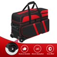 thumbnail image 4 of Bolso para patinar bolos Aleemin con 4 bolas con ruedas y bolsa adicional, color rojo, 4 of 7