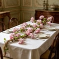 thumbnail image 5 of AZXY Artificial Pink Cherry Blossom Garland 7.9FT Spring Floral Vine with Green Leaves, Garland for Mantel Fireplace Table Arch Stair Wedding Party Decor, Farmhouse Indoor Outdoor Home Ornament, 5 of 6