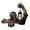 A, variant on Halloween Crawling Zombie Statue Spooky Zombie Figurine with Bell & LED Lantern Halloween Decor Sculpture for Outdoor Yard Patio Porch Garden