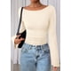 thumbnail image 5 of Camiseta PRETTYGARDEN Otoño 2025 Beige Manga Larga Talle Pequeño, 5 of 9