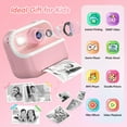 thumbnail image 6 of Flooyes Kids Digital Camera Instant Print, Christmas Birthday Gifts for Girls Boys, Toy for 3 4 5 6 7 8+ Year Old Kids Toddlers-Pink, 6 of 7
